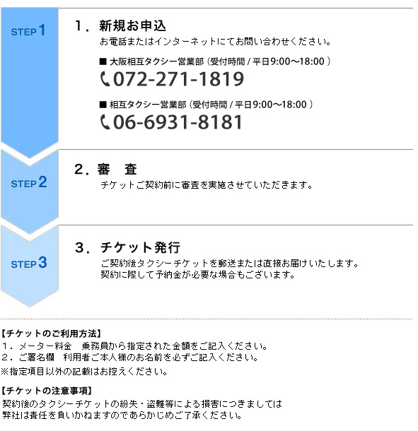 お申込からご契約までの流れ